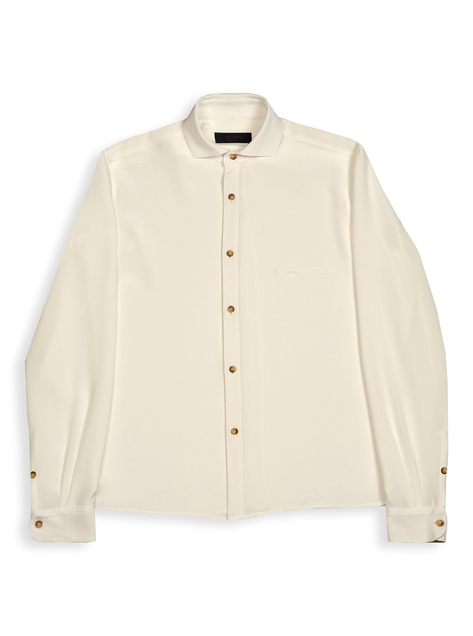 Silk Greenwhich Shirt | Bone – Téchin