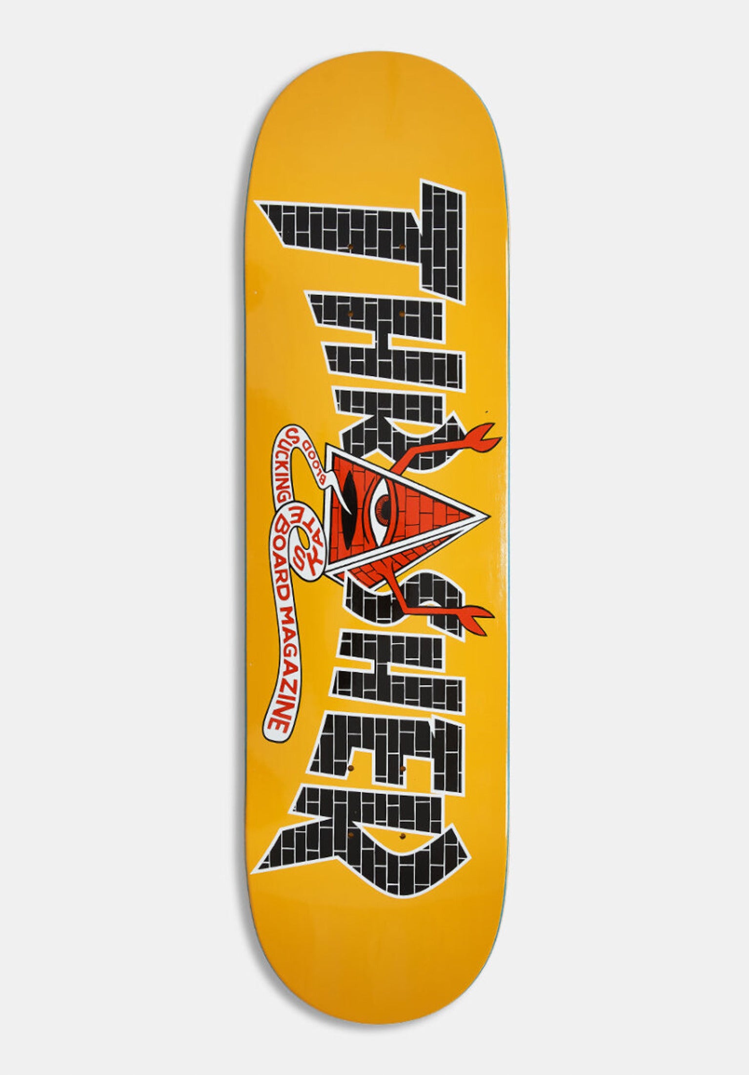 x Thrasher Pyramid Sect Toy-Machine Deck in gold – TITUS