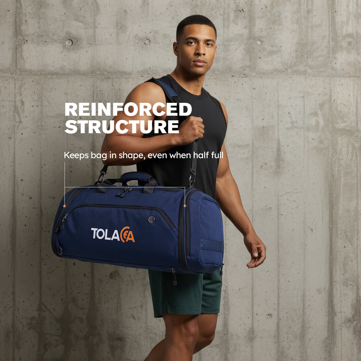 Tolaccea 54L-72L Expandable Travel Duffle Backpack - XL Bag