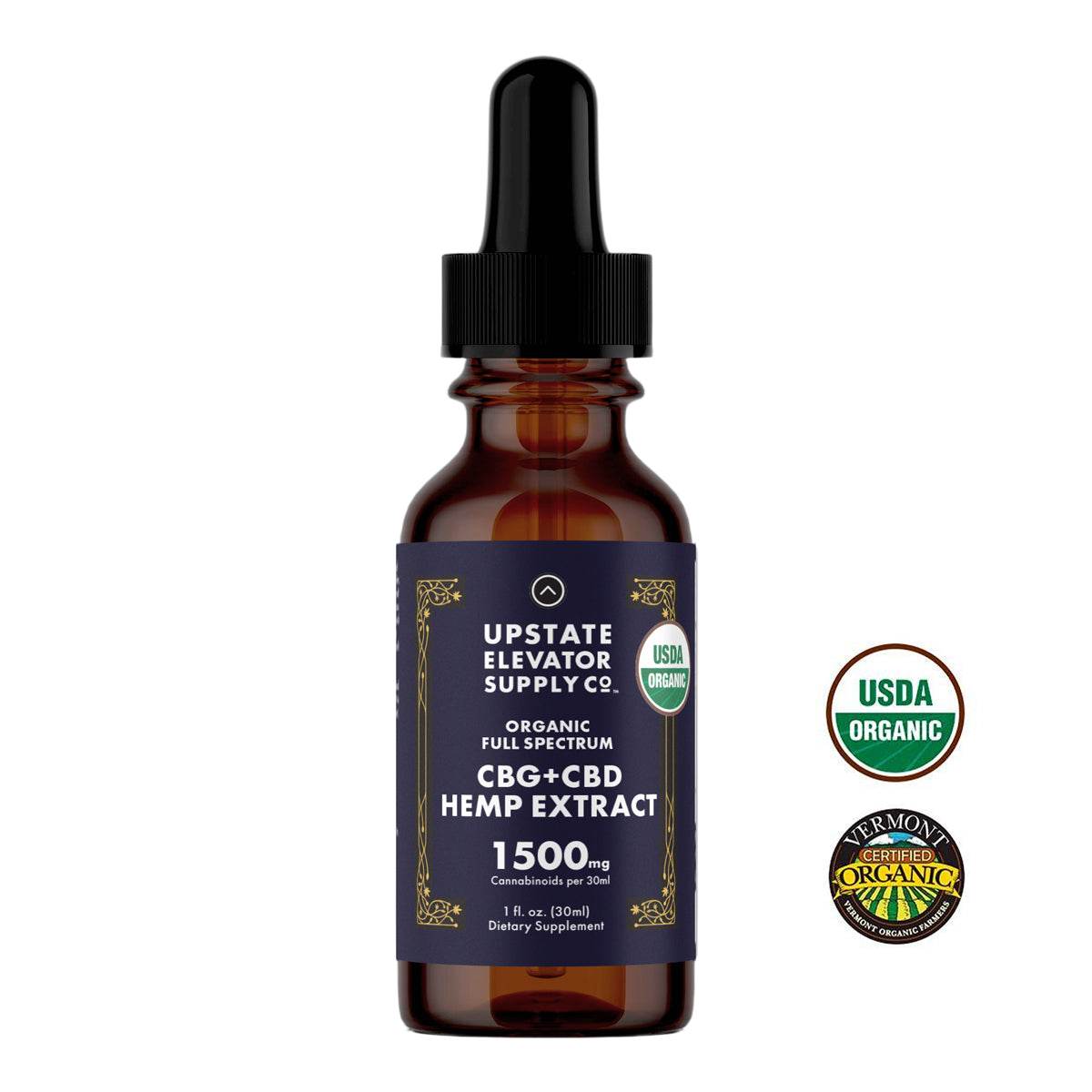 1:1 Organic CBD+CBG Hemp Extract – Upstate Elevator