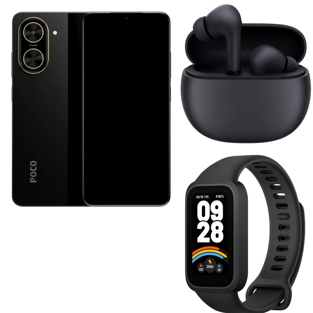 Xiaomi Poco C71 128gb Rom/4gb Ram + Buds 4 Active + Band 9 Active