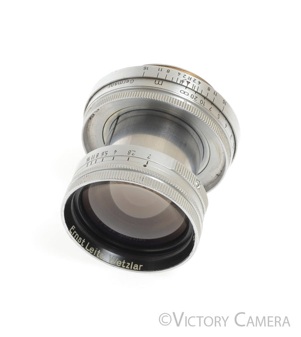 Leica 5cm 50mm f2 Collapsible Summicron Coated LTM Prime Lens -Nice- [