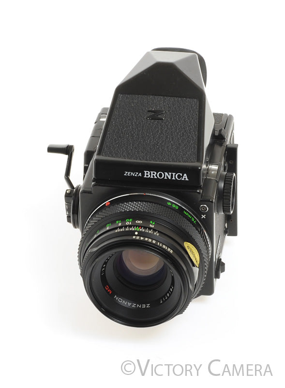 Zenza Bronica ETR S Camera w/ 75mm f2.8 Lens 120 Back [EXC]