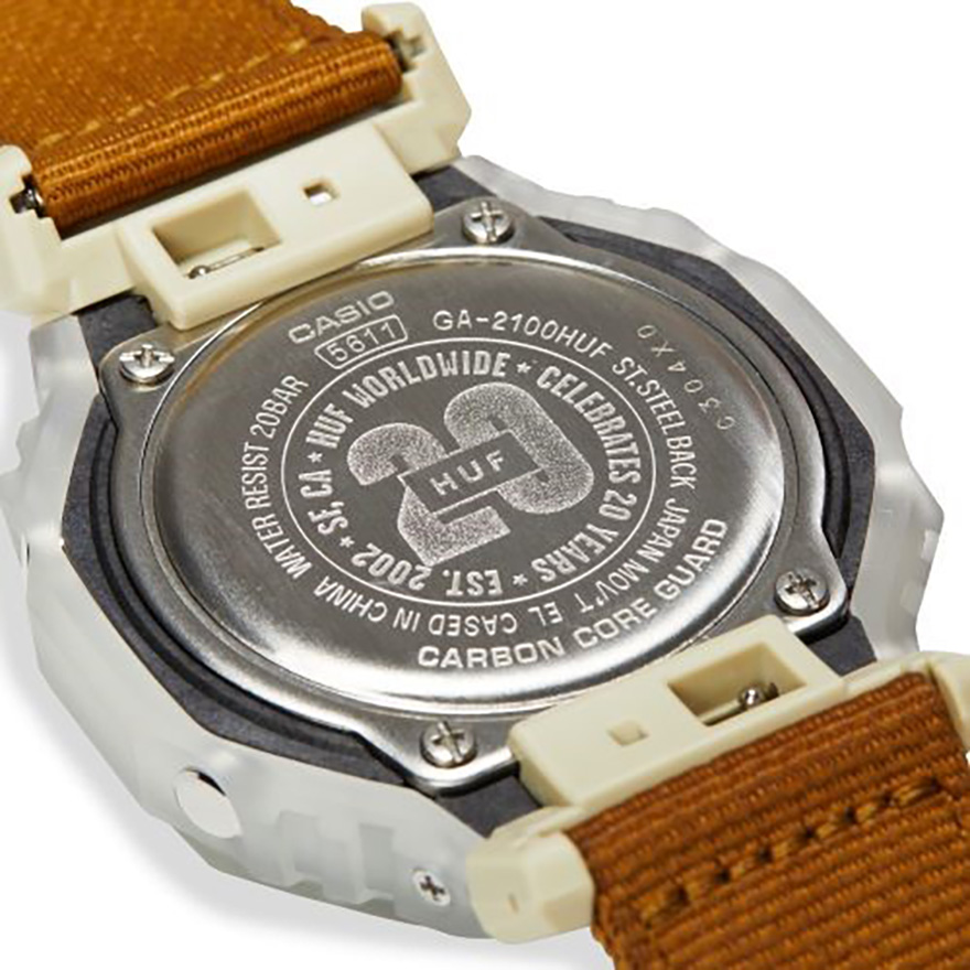 G-SHOCK、ストリートブランド「HUF」とのコラボモデル「GA2100HUF-5A