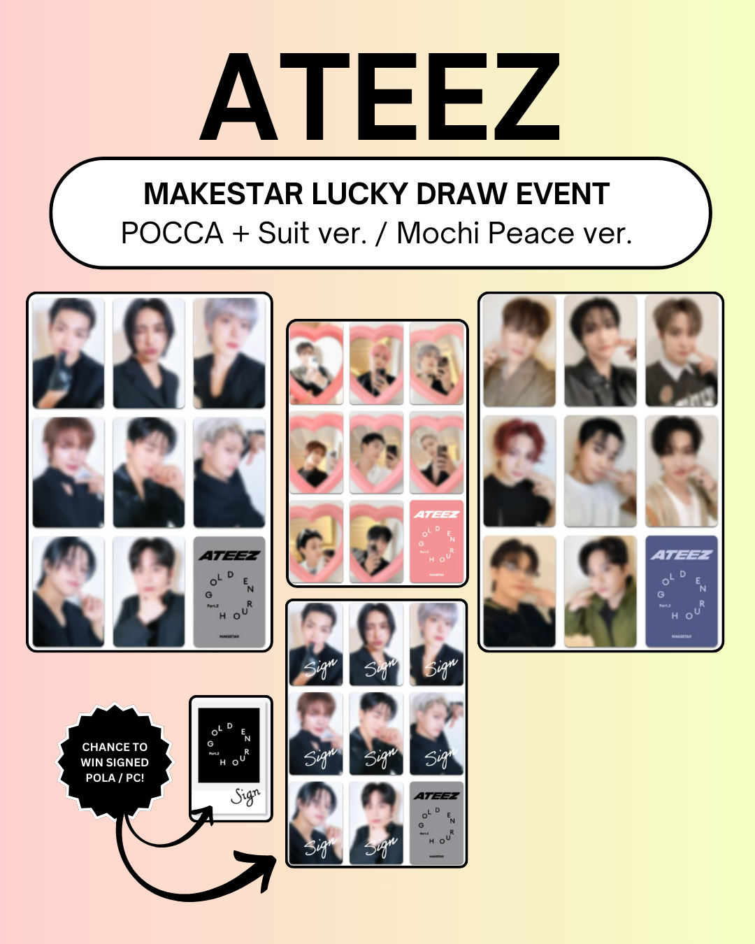 03/30 MAKESTAR PHOTOCARD EVENT] ATEEZ - GOLDEN HOUR: Part.2