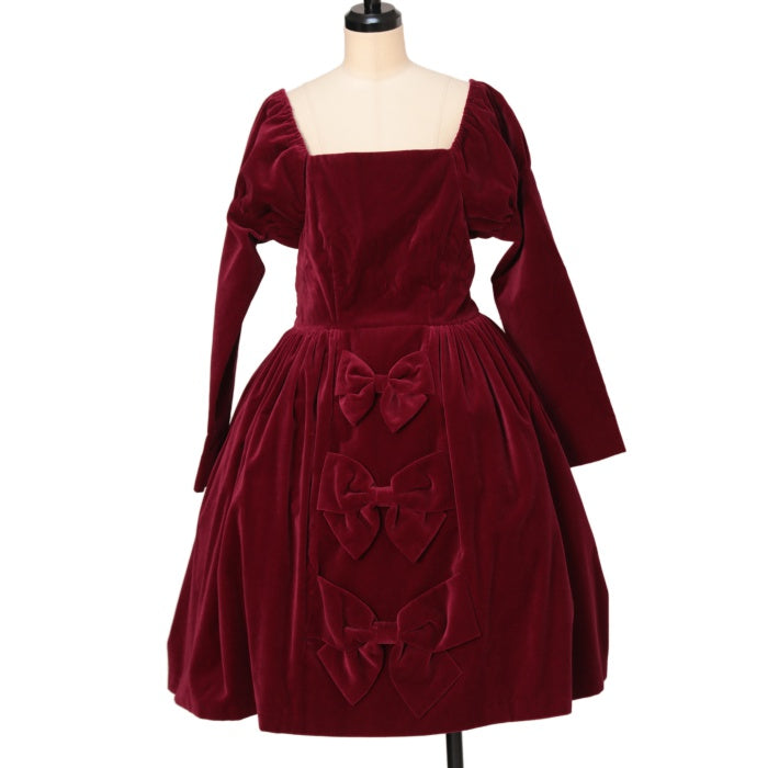 USED】三つリボン別珍ワンピース | Ange Wunderwelt Online Shop