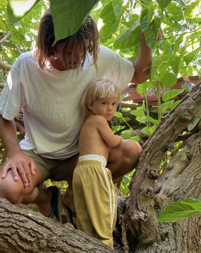 twin stripe terry pant | olive – ZIGGY ZAZA