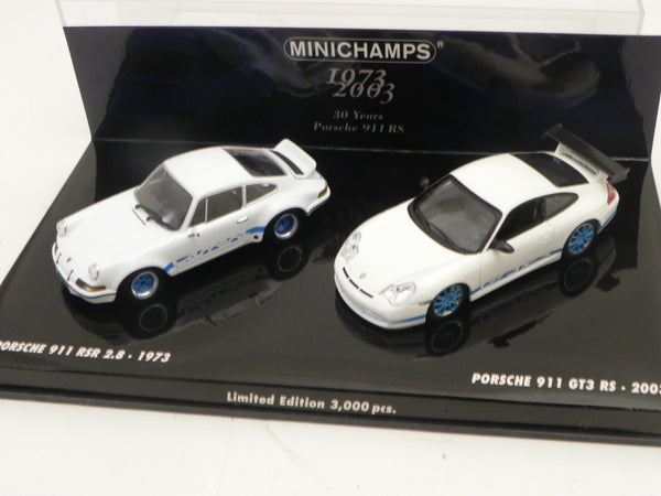 NOS) Minichamps 1:43 Porsche 911 RS 30th Anniversary Set 1 of 3000