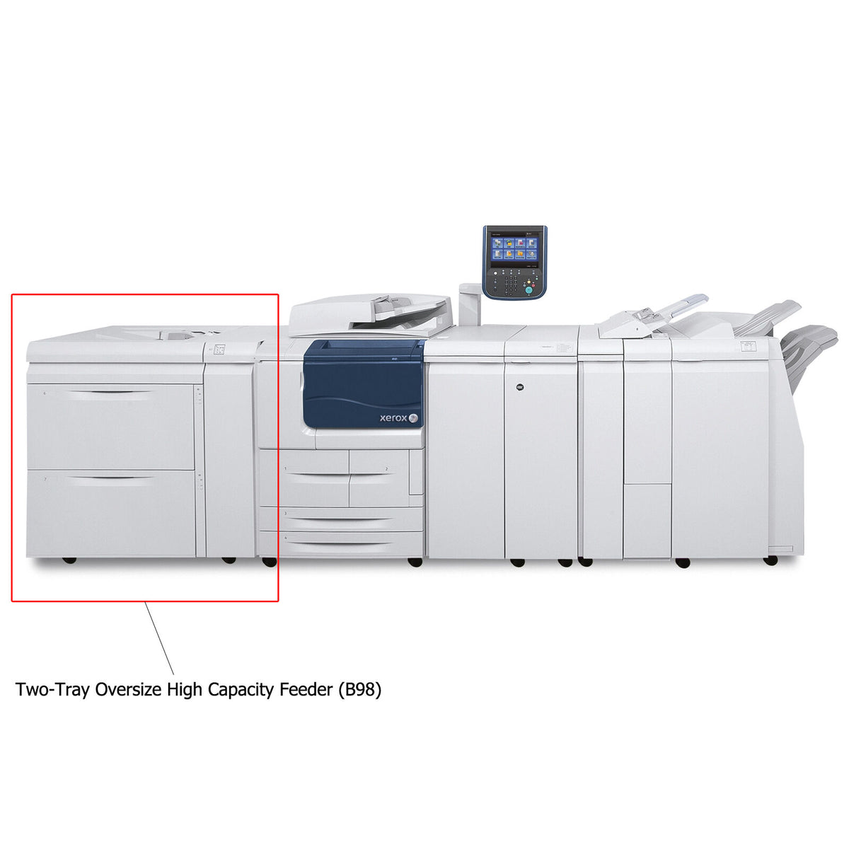 Two-Tray Oversize High-Capacity Feeder (B98) for Xerox J75/D95