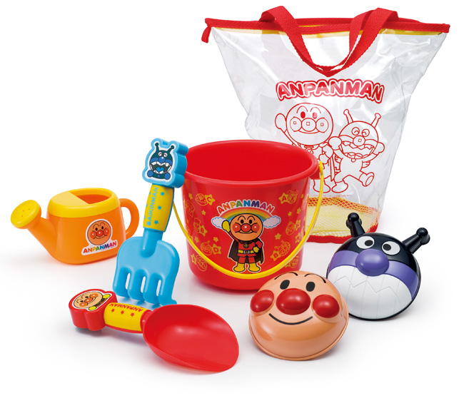 アンパンマン カラフルおでかけ砂場セット｜サマーグッズ