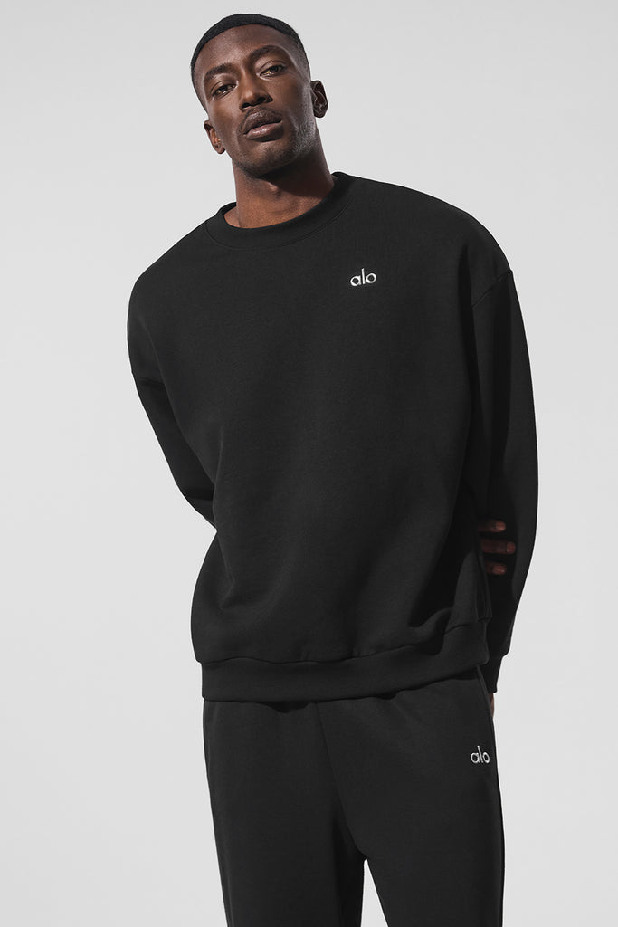 Accolade Crew Neck Pullover - Black | ALO