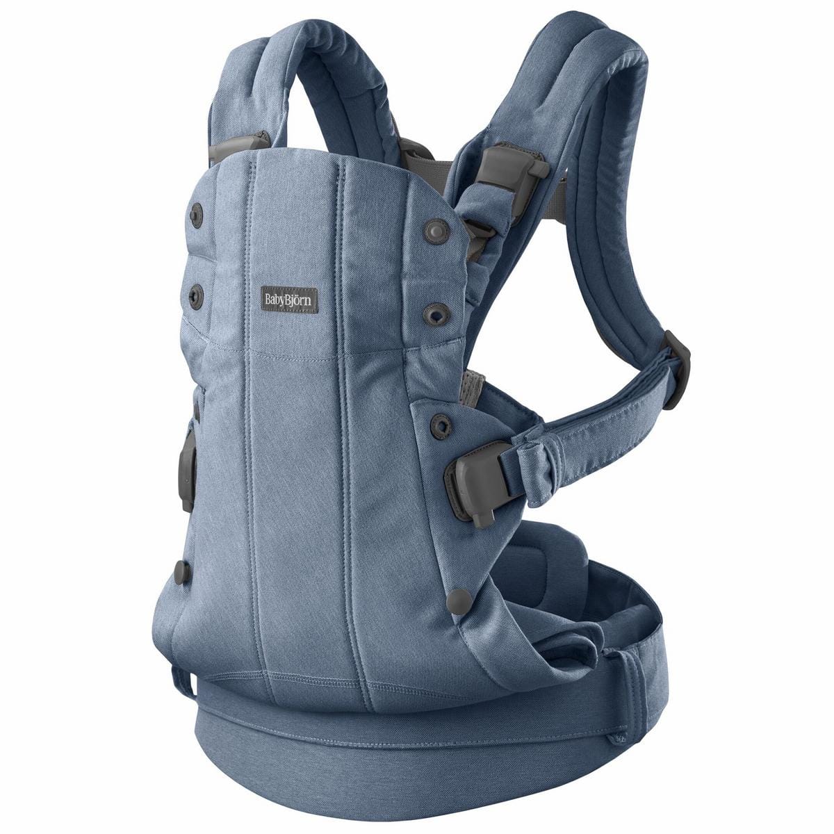 BabyBjörn Baby Carrier Harmony Woven Melange, Blue – Albee Baby