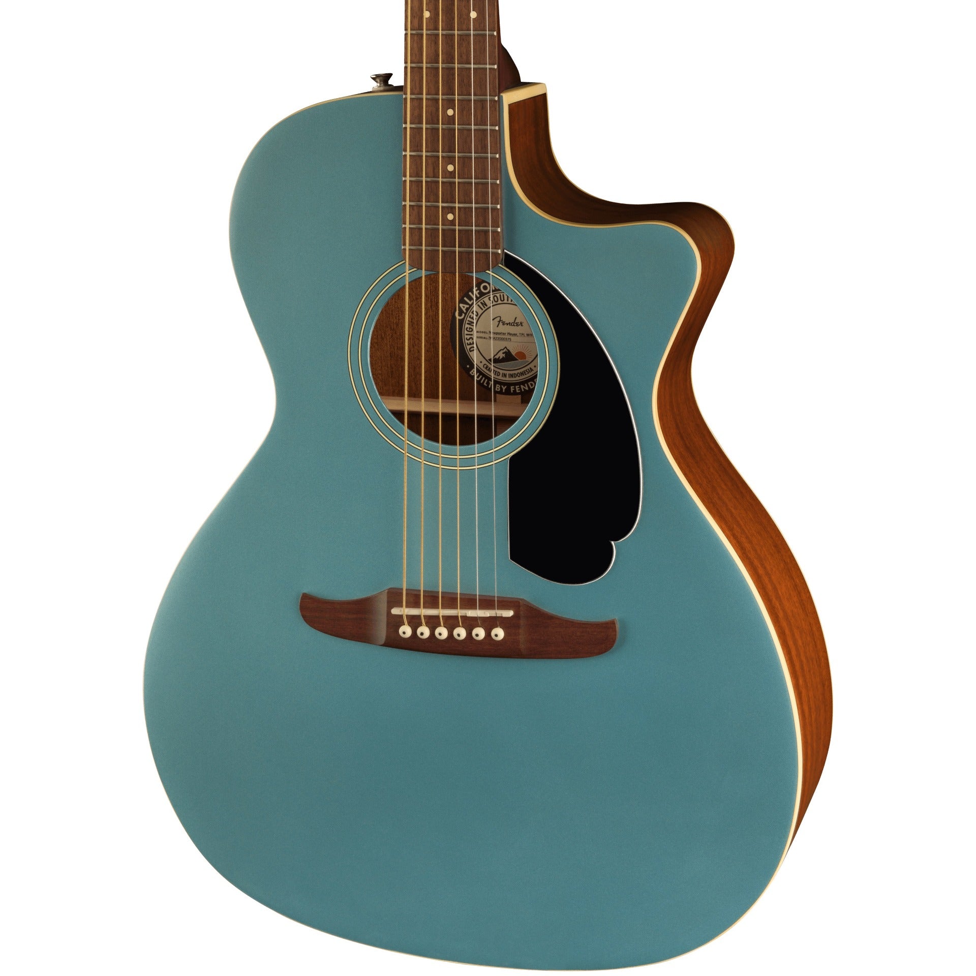 Fender Newporter Player Acoustic Electric Guitar - Tidepool – Alto