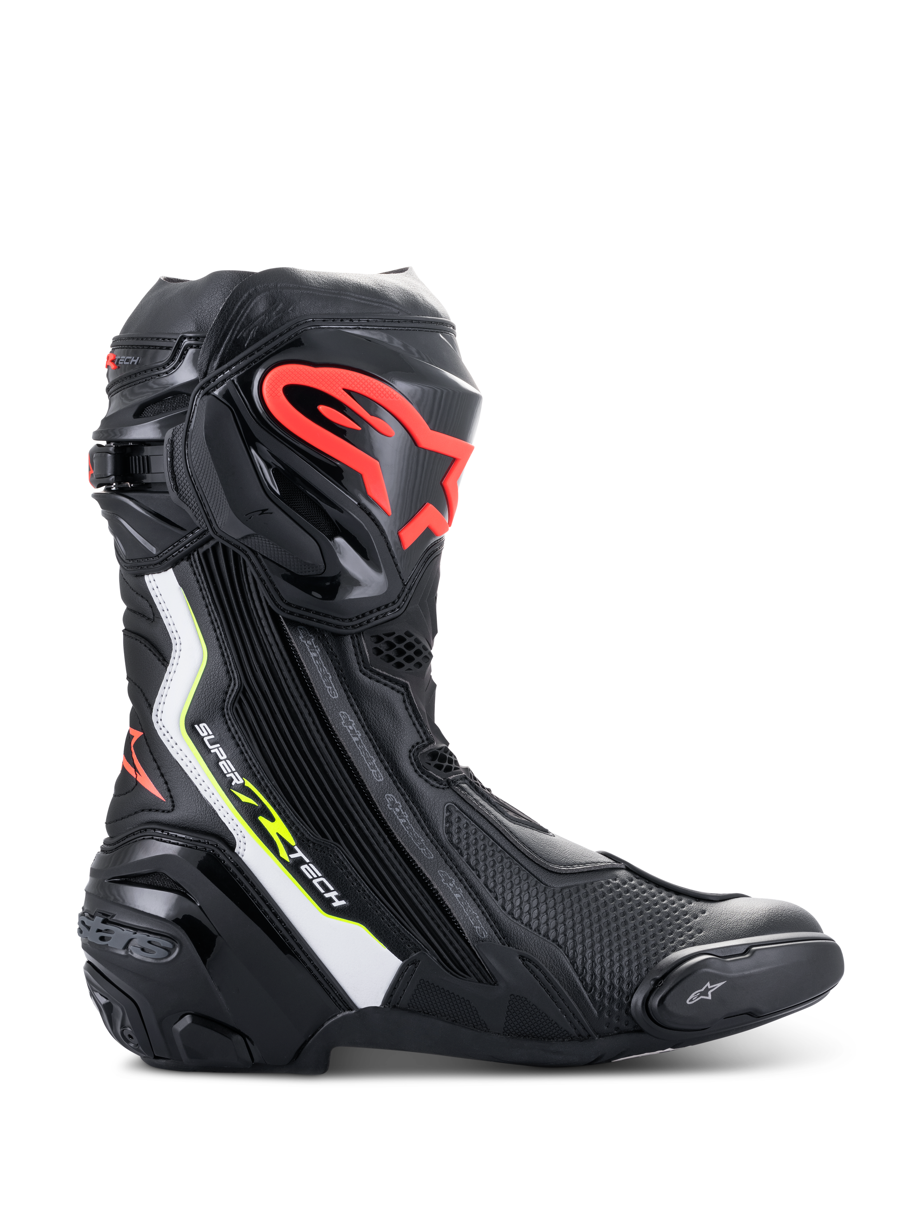 Supertech R - Black Motorcycle Boots | Alpinestars®