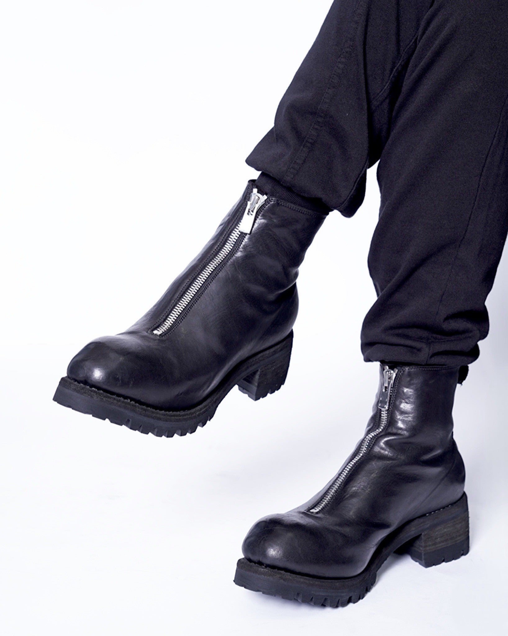 GUIDI(グイディ) - -PL1V- FRONT ZIP BOOTS HORSE FULL GRAIN with