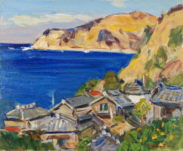 楢原健三 「西伊豆にて」 油彩8号｜【Arts Ship】のむら画廊