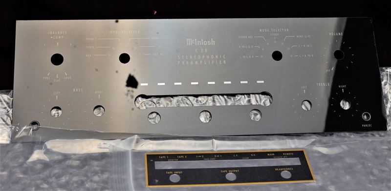 マッキントッシュ McIntosh C28用ガラスパネル