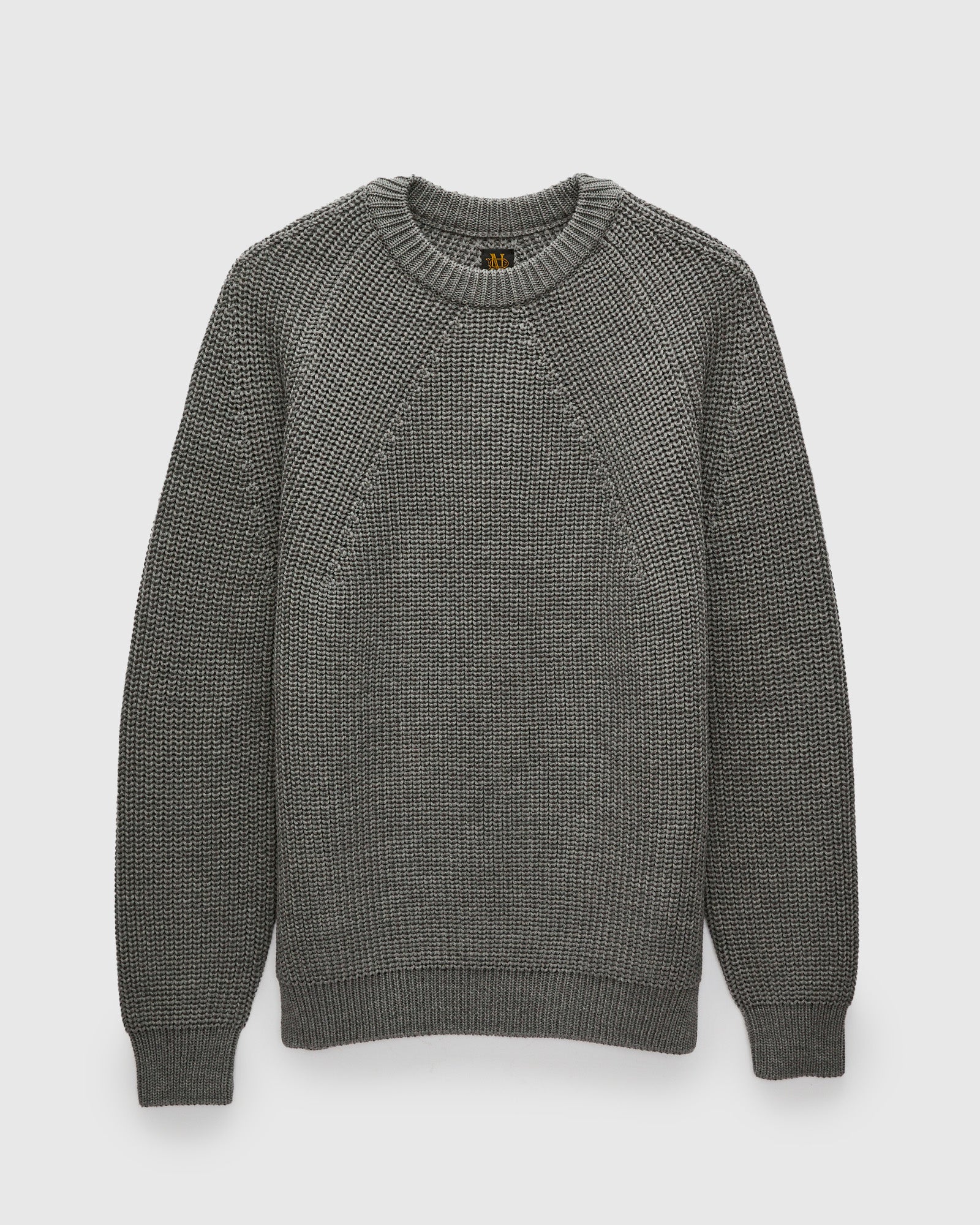 Signature Knit Wool Crewneck in Melange Grey – Blue Owl Workshop