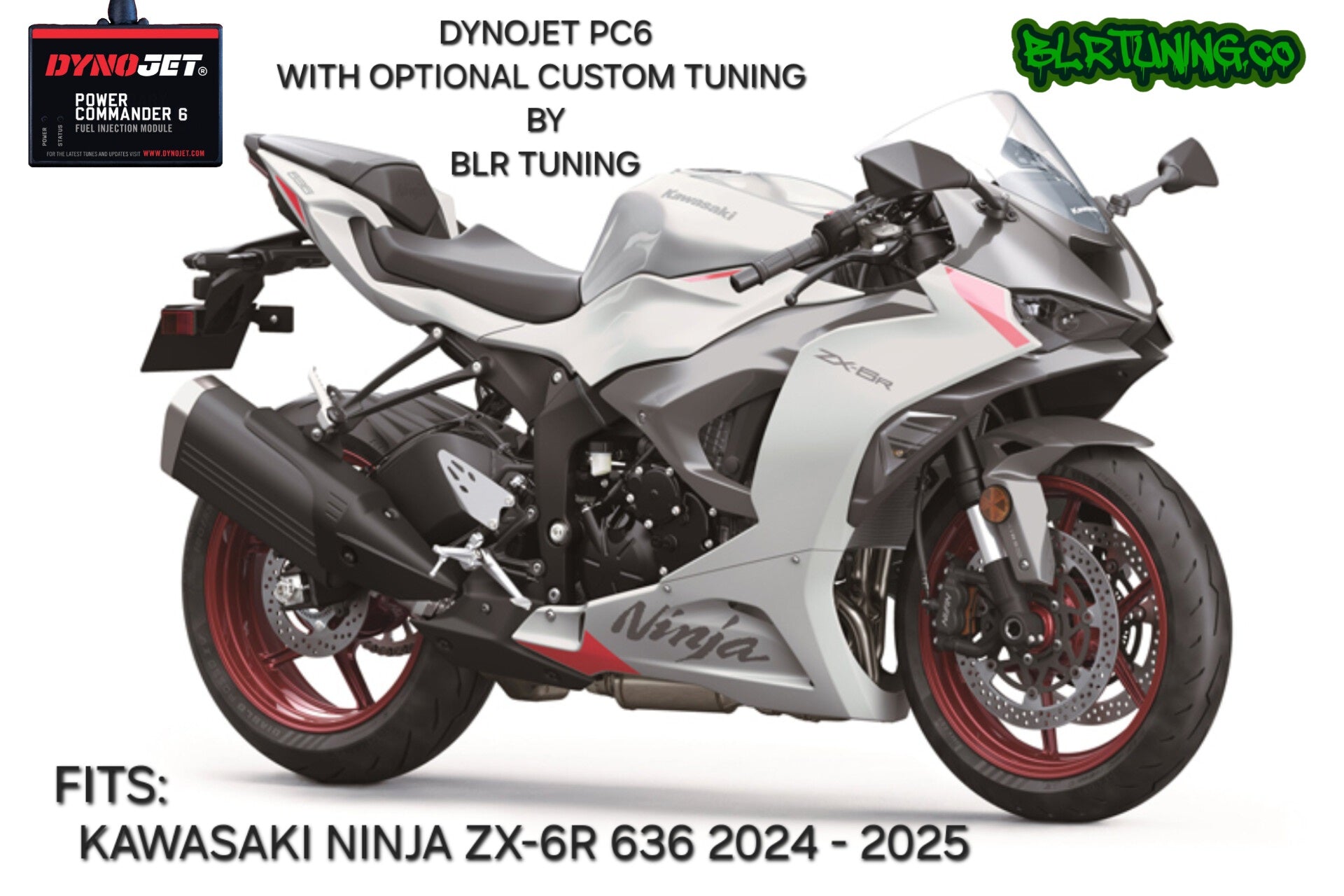 KAWASAKI NINJA ZX-6R 636 2024 - 2025 PC6 BY DYNOJET WITH OPTIONAL