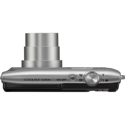 Nikon Coolpix S3300 Digital Camera - Silver | Camera Wholesalers