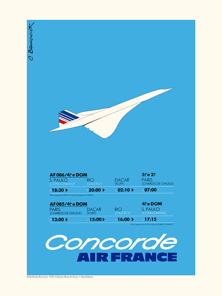 Air France / Concorde A320 – Cartes-gravures.com