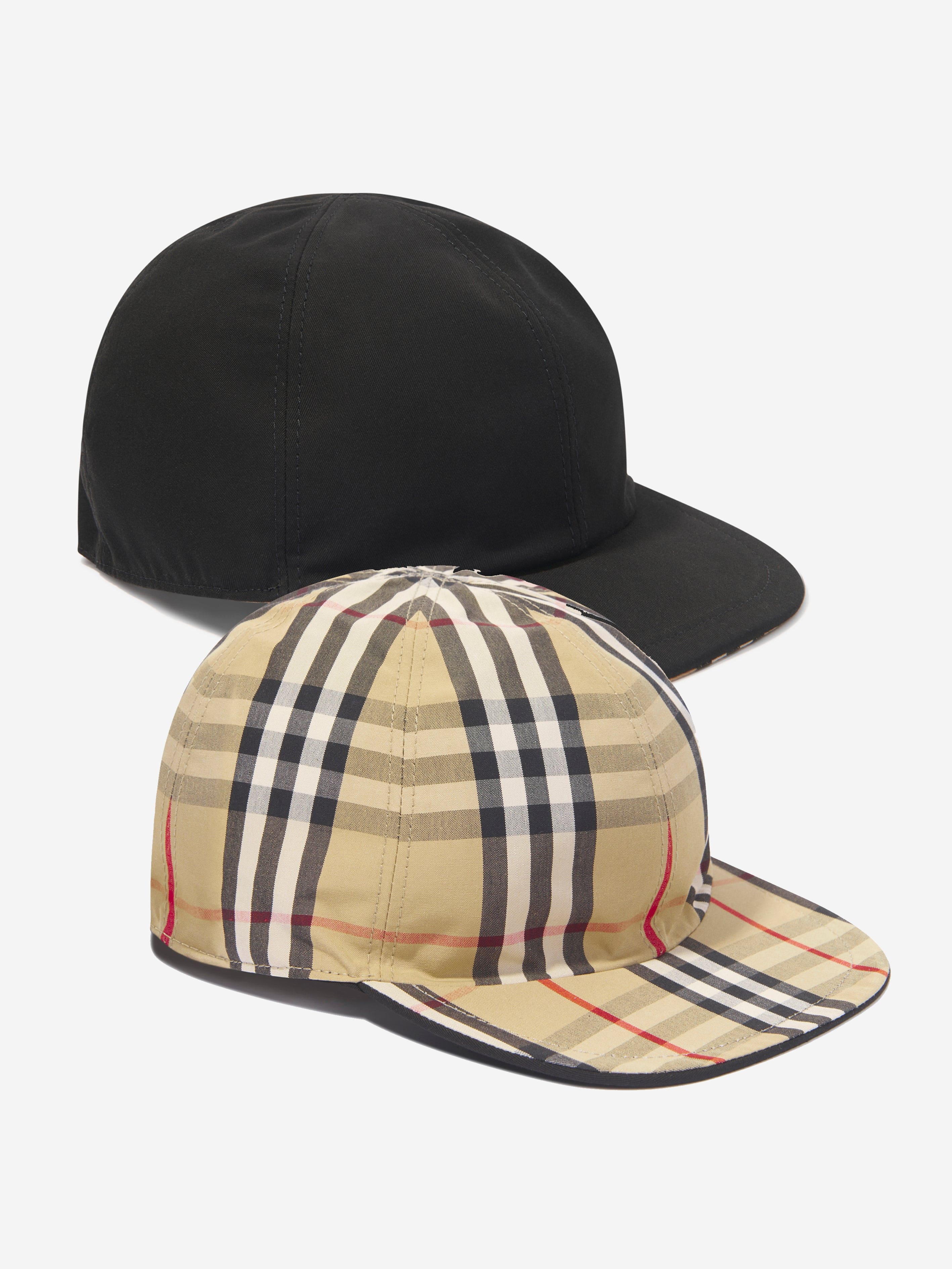 Burberry Kids Reversible Cap in Black | Childsplay Clothing
