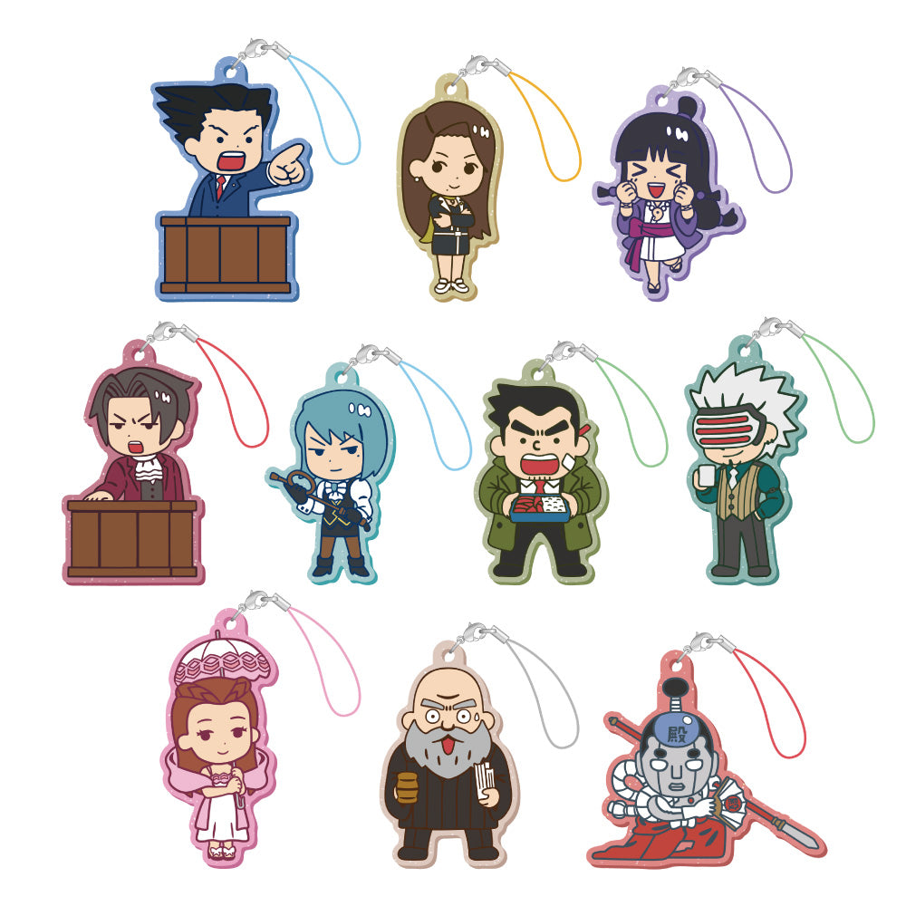 逆転裁判×いらすとや トレーディングラバーストラップ (BOX)| アニメ