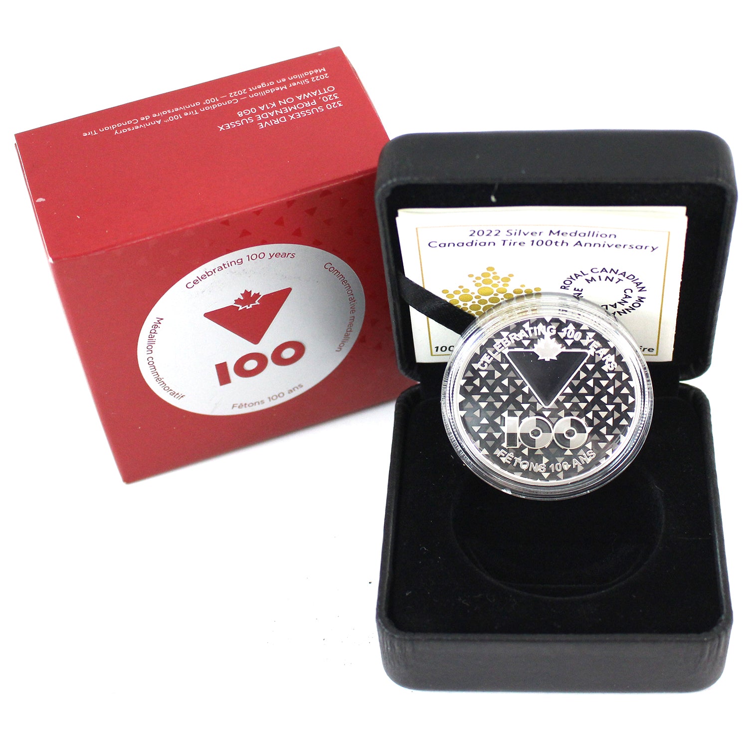 2022 100th Anniversary Canadian Tire Medallion 1oz .999 Fine