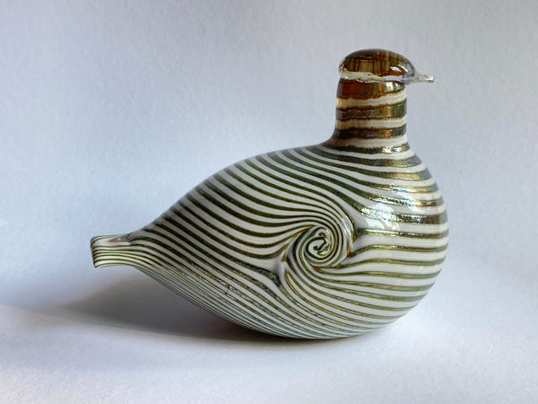 Long-Tailed Duck green & white - Oiva Toikka Nuutajärvi Finland