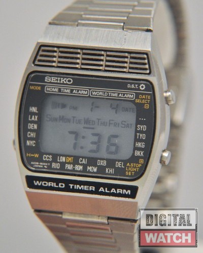 SEIKO - A239-5000 - WorldTime - Vintage Digital Watch - Digital