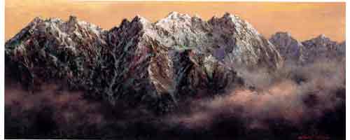 武井清の山岳絵画