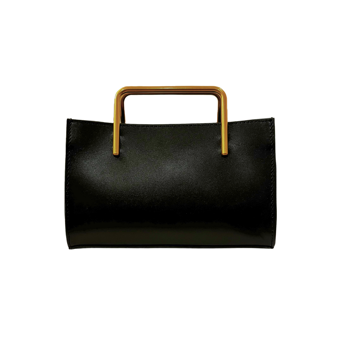 予約商品｜🎁プレゼント付き】Black｜Wallet gold handle bag – EMMAAURA