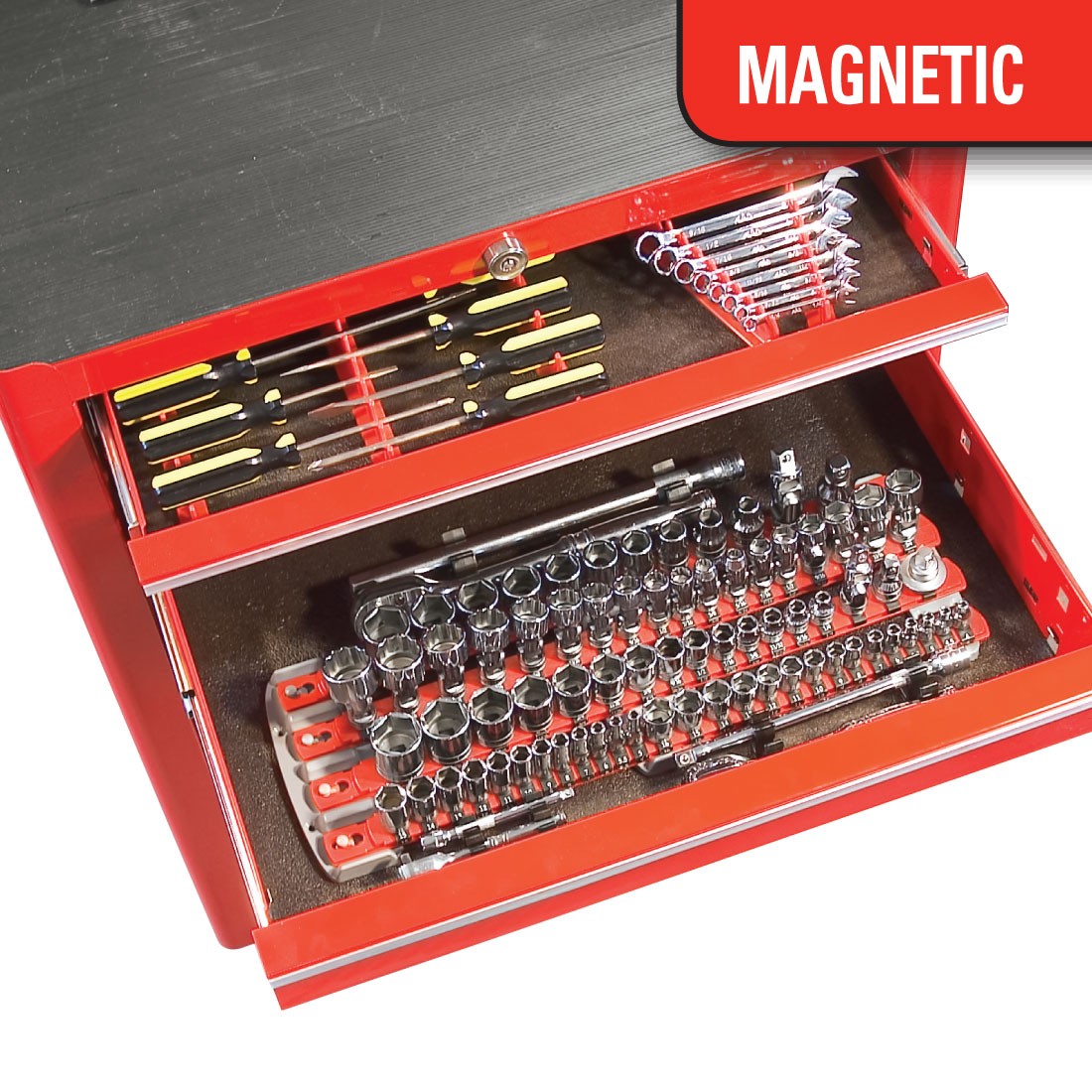 Magnetic Twist Lock Complete Tool System - Red #8480
