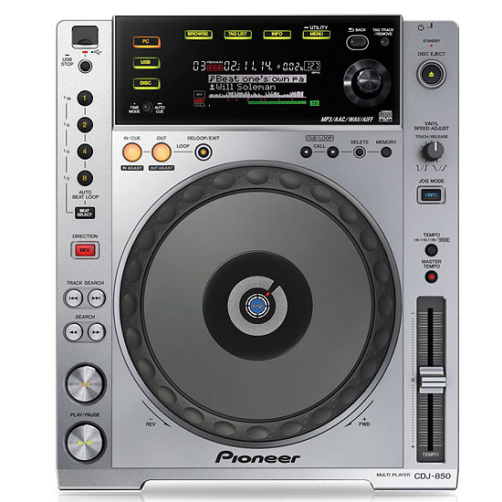 Pioneer CDJ-850 Digital Deck Jog Wheel (Silver) :: Euro Baltronics