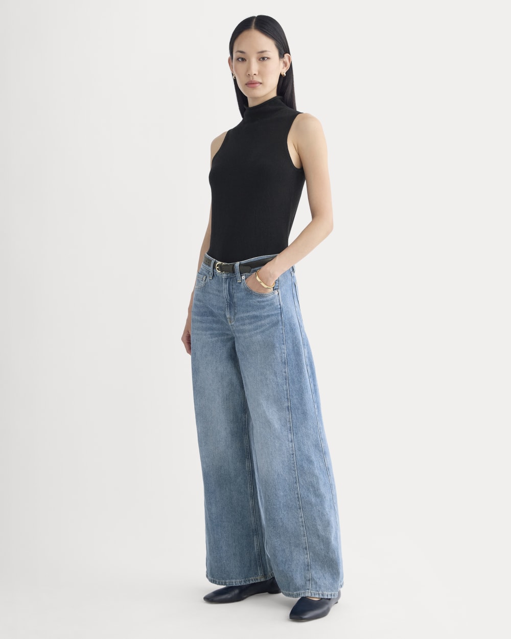 Paneled Ultra Wide-Leg Jean | Tungsten Scratch – Everlane