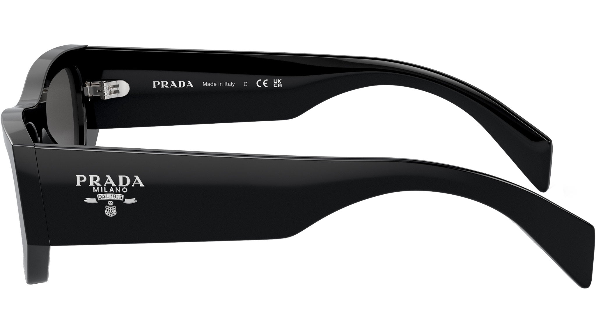 Prada PR A01S Sunglasses 16K08Z Black - eye-oo.com