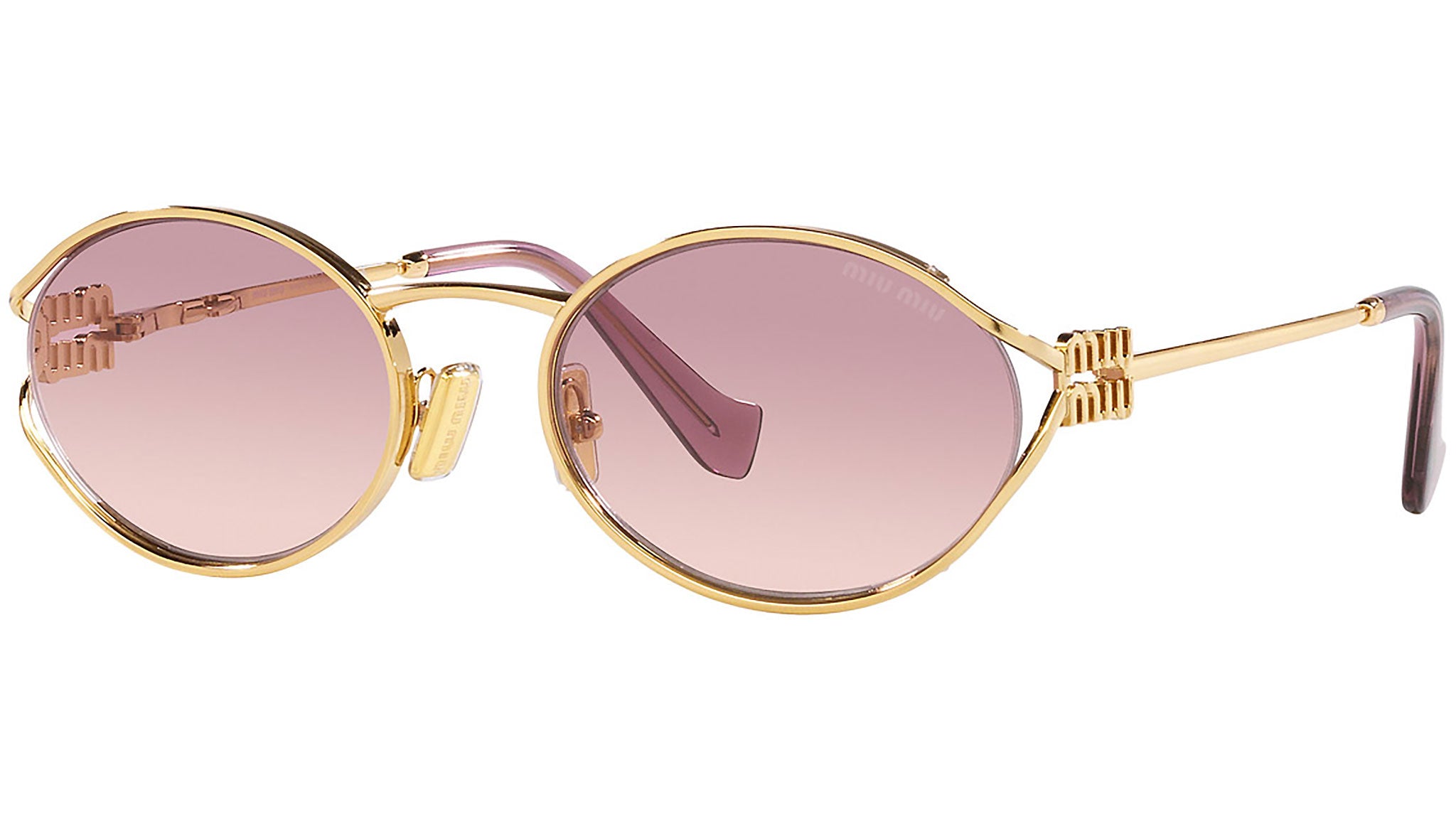 Miu Miu MU 52YS Sunglasses 5AK06S Gold - eye-oo.com