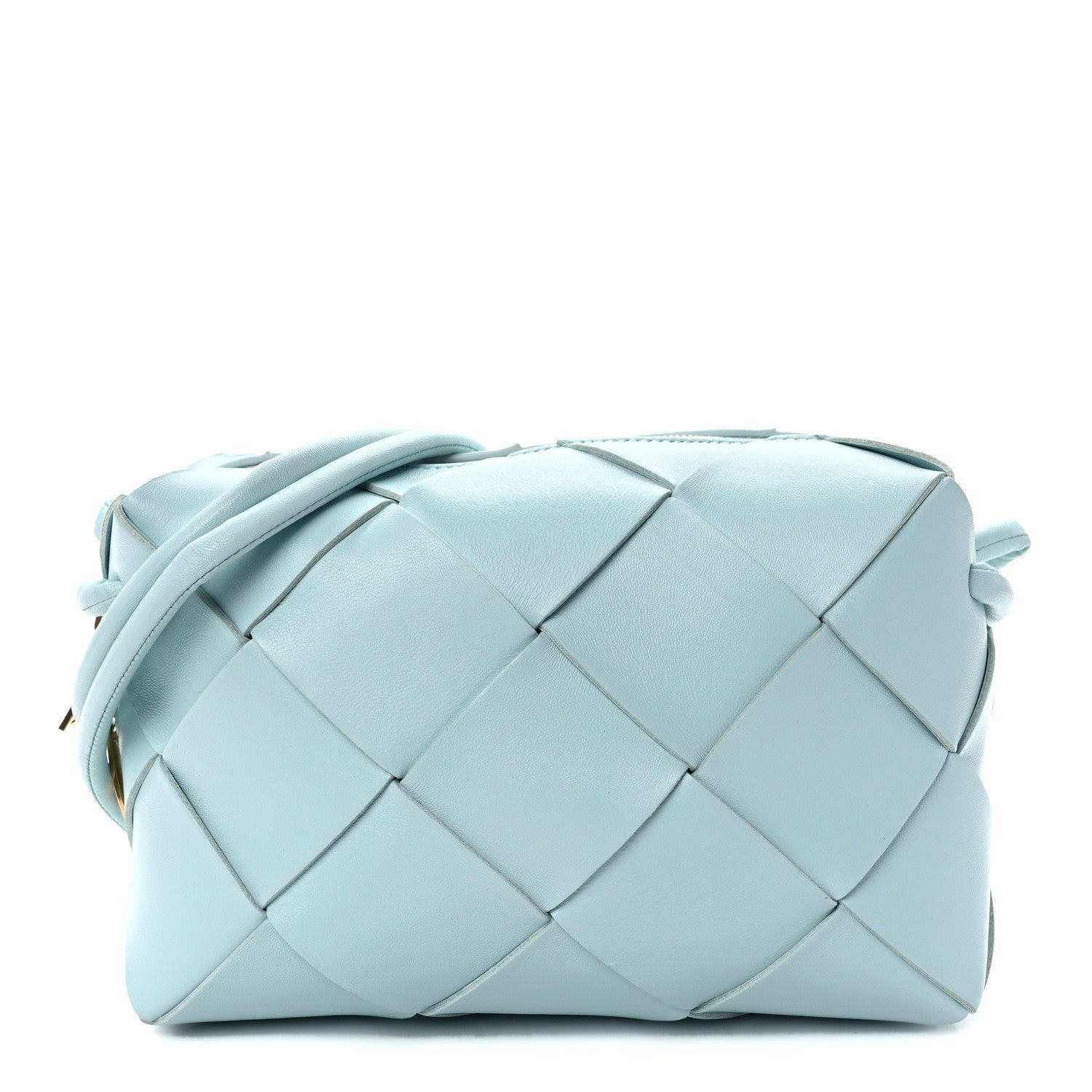 Bottega Veneta Maxi Intreccio Small Cassette Camera Bag Teal