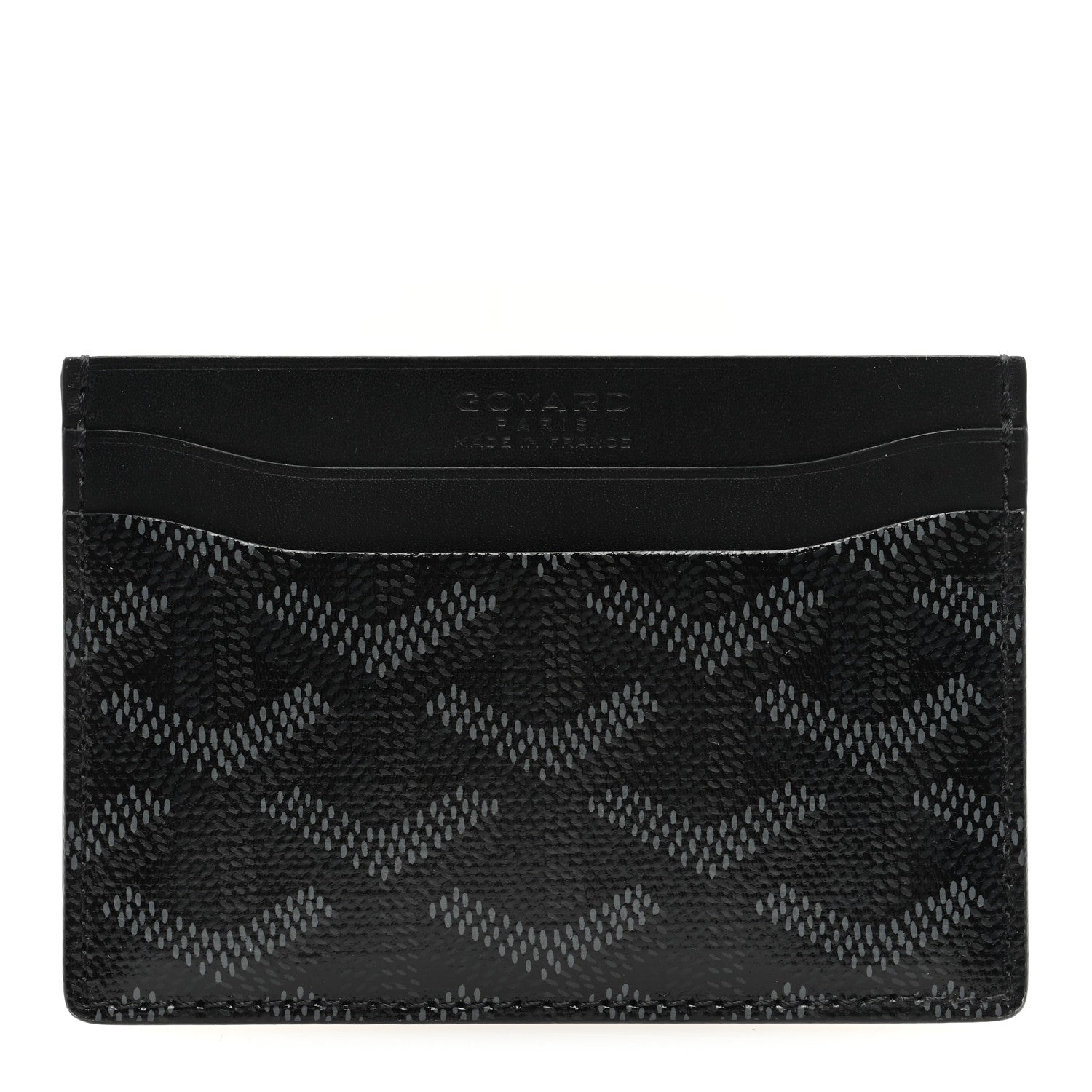 Goyard Goyardine Saint Sulpice Card Holder Jet Black 1534407