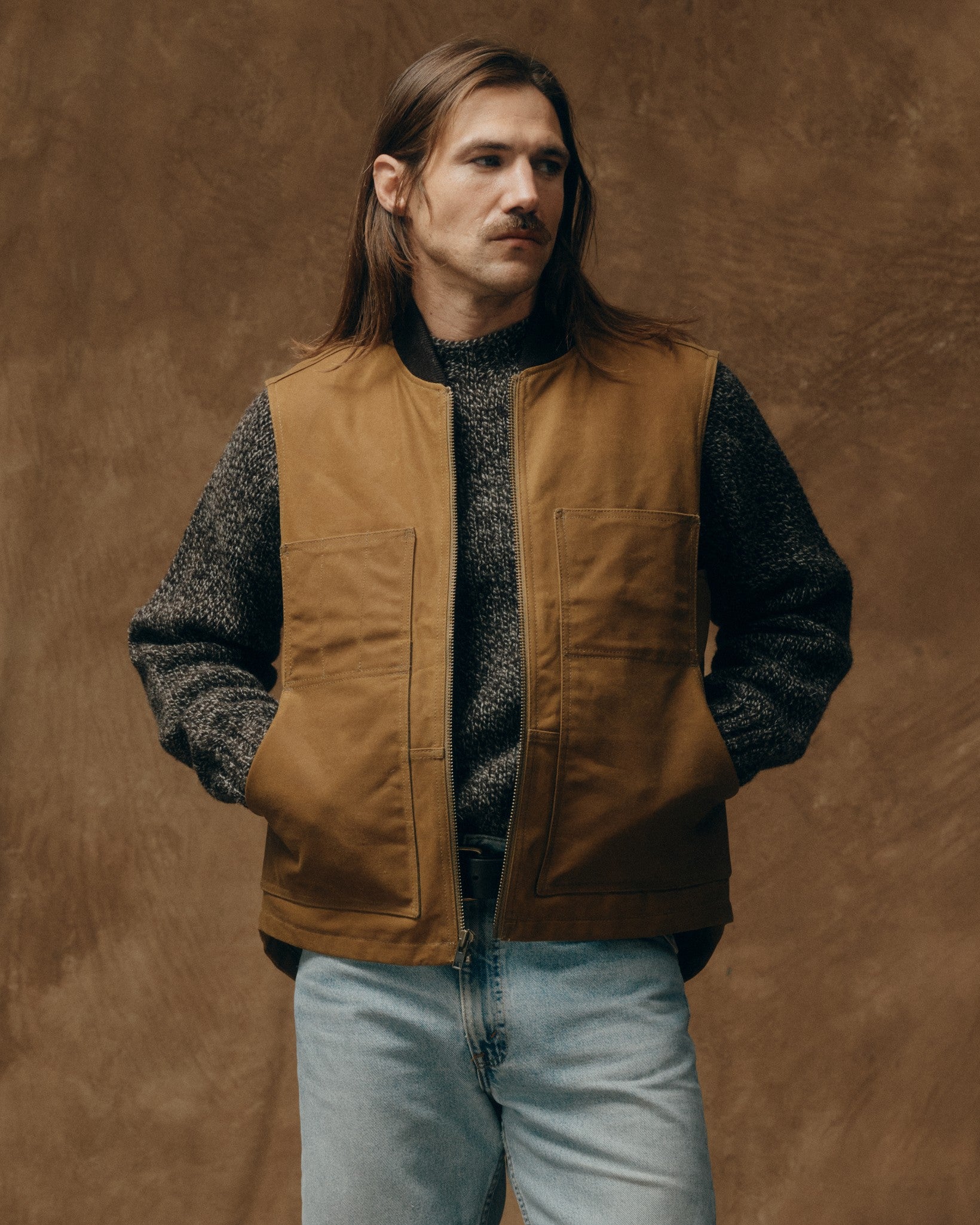 Waxed Canvas Insulated Work Vest | Filson