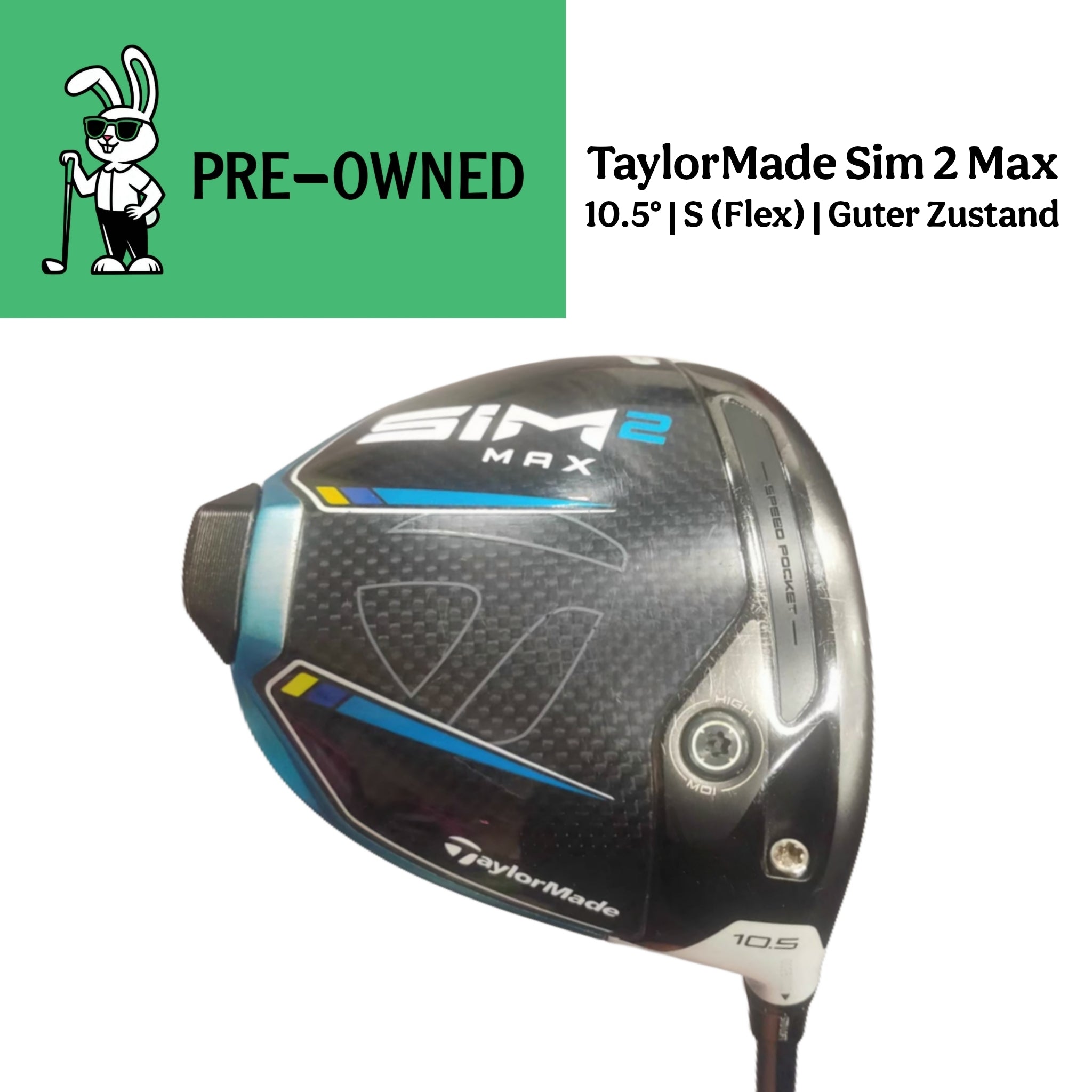 TaylorMade SIM2 MAX Driver 10.5° | TENSEI Blue TM50 S-Flex