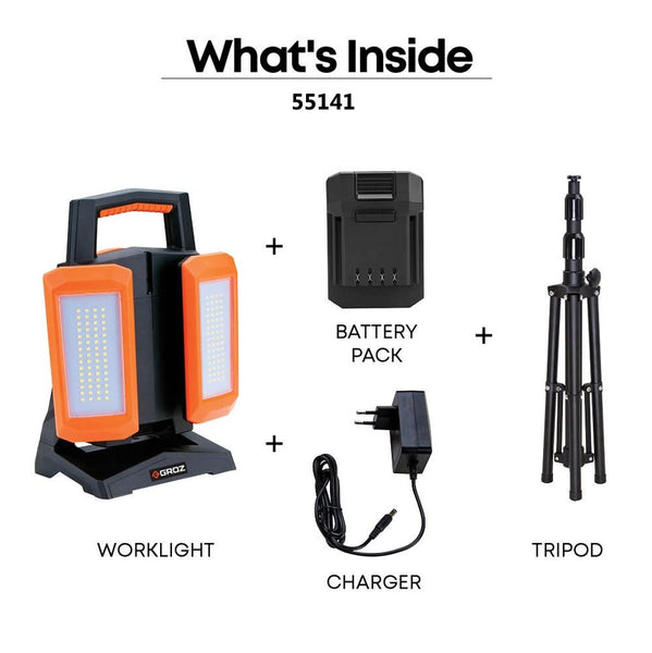 Dual Multi-Directional Work Light - With Tripod or Work Light Only