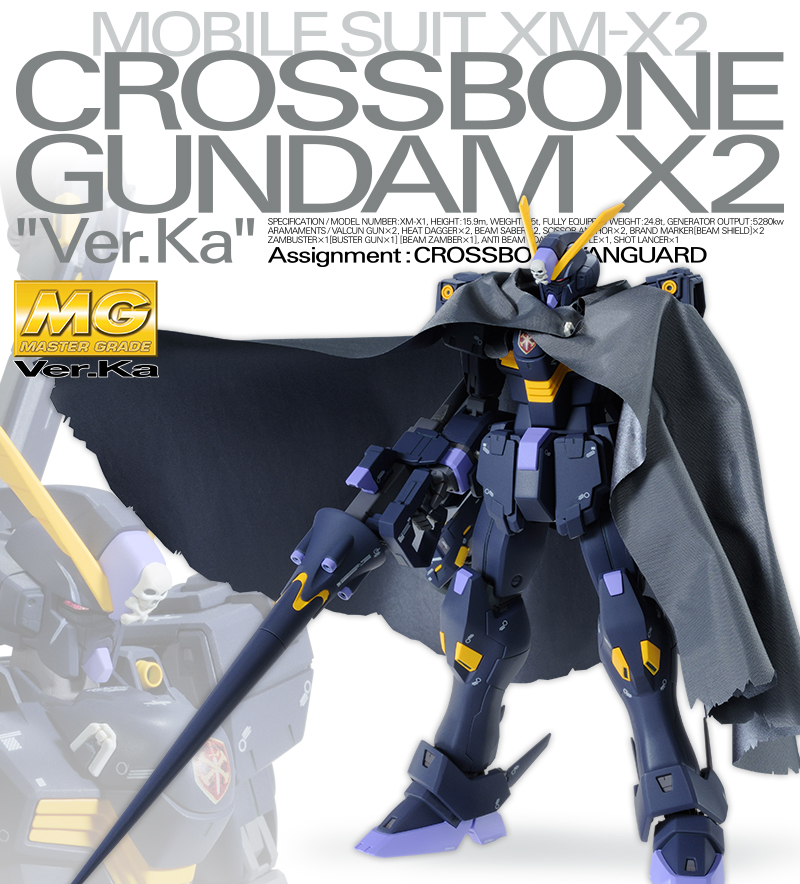 Premium Bandai] MG 1/100 Crossbone Gundam X2 Ver.Ka: Full Official