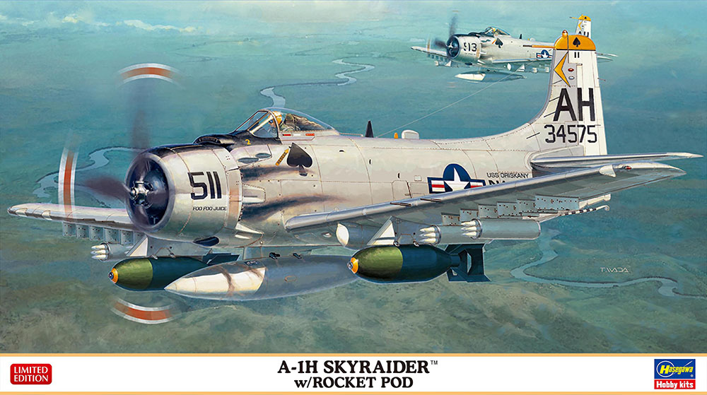 A-1H SKYRADER™ w / ROCKET POD | 株式会社 ハセガワ