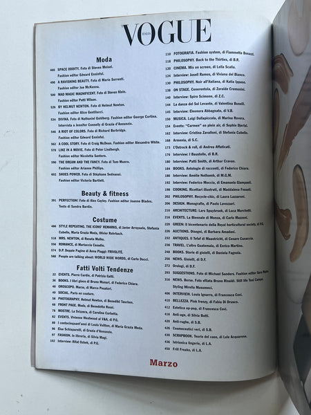 Vogue Italia Marzo 2004 N. 643 – High Valley Books