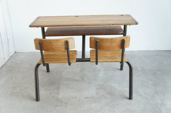 HOMEWARD [ホームワード] / フランスアンティーク 2人掛けスクール