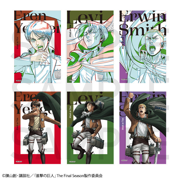 進撃の巨人 描き下ろしトレーディングクリアカード 全6種 BOX – IG