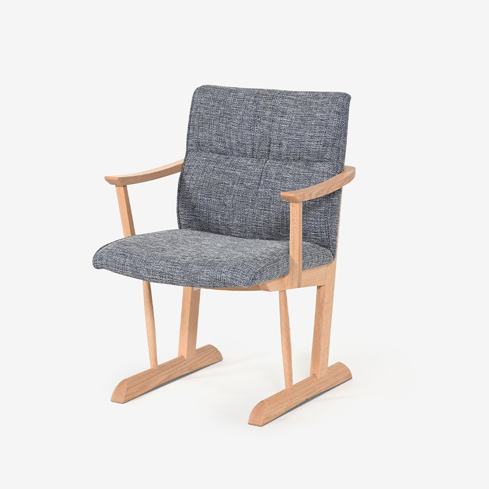 飛騨産業 アームチェア「KAYA3 -カヤ3- LF220AR」レッドオーク材 WO色