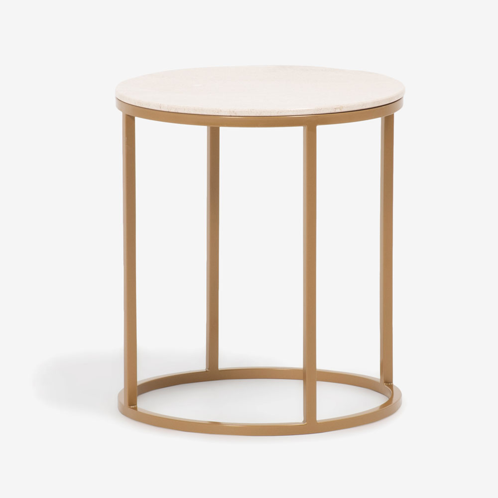 サイドテーブル「7112」天然石 ベージュカラーラ | 【公式】大塚家具