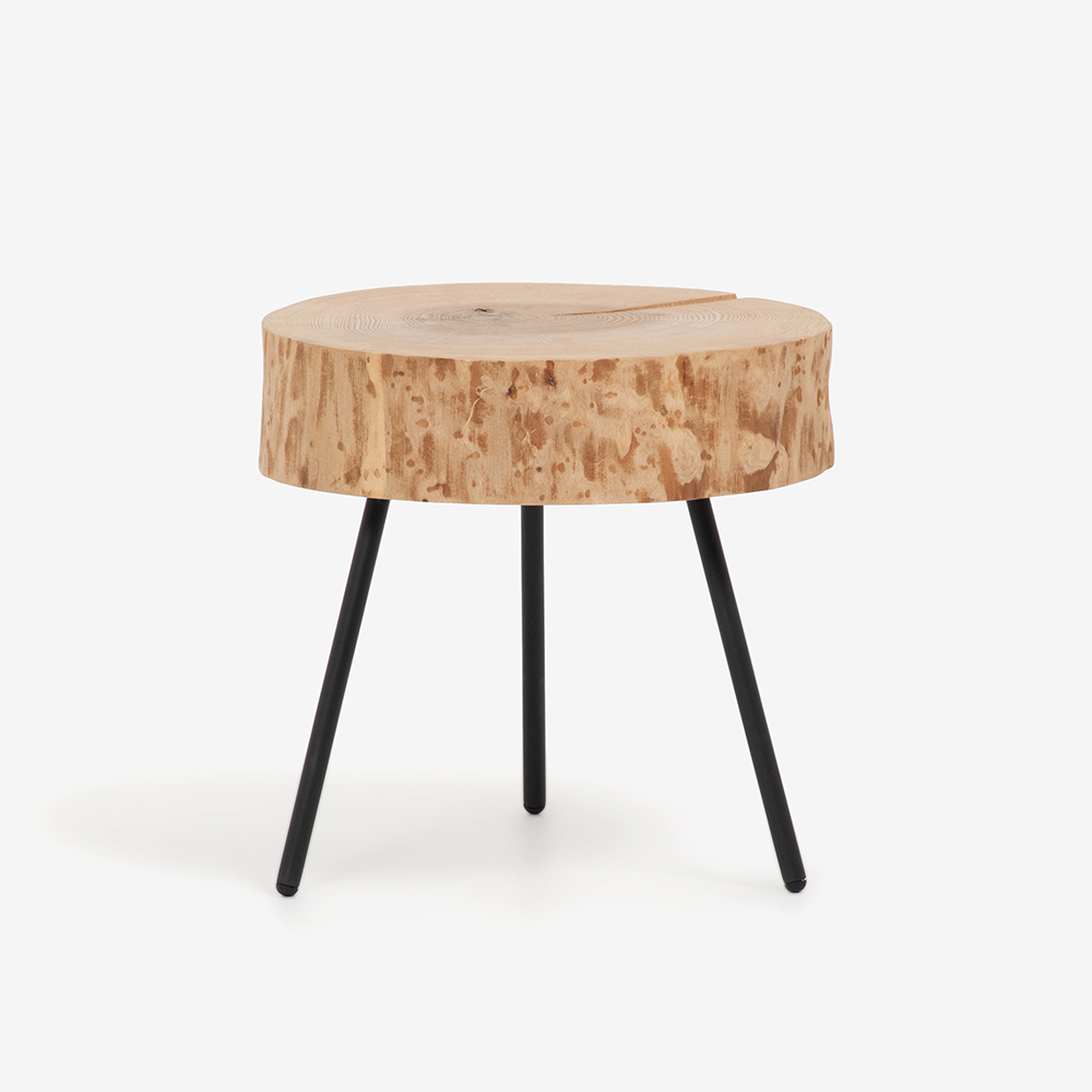 サイドテーブル「8480-101」アッシュ材 ブラック色 | 【公式】大塚家具